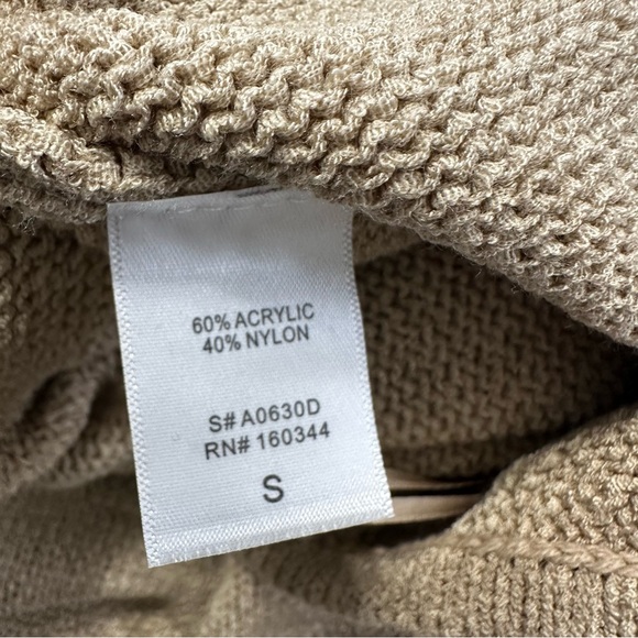 Beige Botany Knit Cut Out Maxi Dress Sand Taupe Size Small - Picture 11 of 16